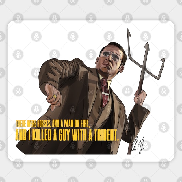 Anchorman: I Killed a Guy with a Trident Magnet by 51Deesigns